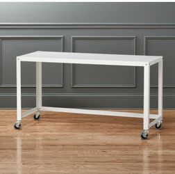 MODSY GO-CART WHITE ROLLING DESK