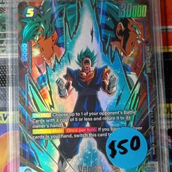 Dragon Ball Super Vegito Secret Rare Card