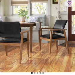 NEW: Set of 2 Andover Mills Salzer Upholstered Dining Chairs