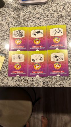 TY BEANIE BABIES SLIDER CARDS