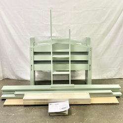 Convertible Twin-Over-Twin Bunk Bed, Sage Green *Free Delivery & Assembly*