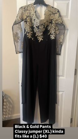 Black And Gold Dressy Jumper 