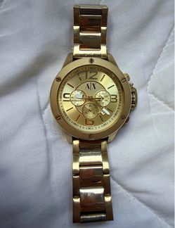 Armani Exchange Gold-Tone Chronograph Watch