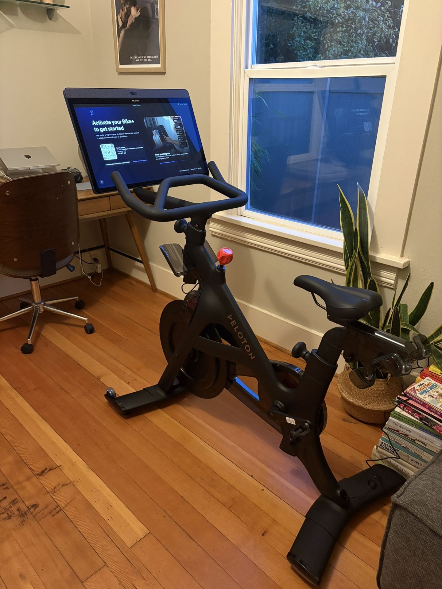 Peloton Bike+ – Like New w/ Swivel Screen, Weights & Accessories, Factory Reset