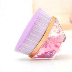 Purple Foundation Kabuki Makeup Brush //..