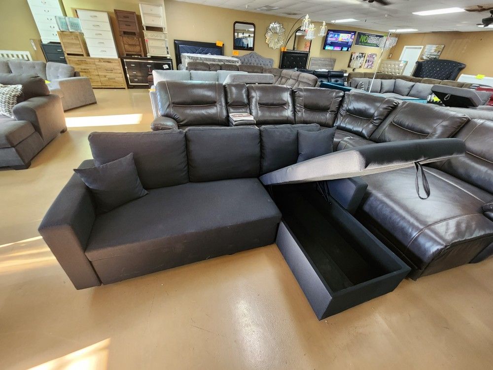 Sleeper Storage Sectional . Huge Sale