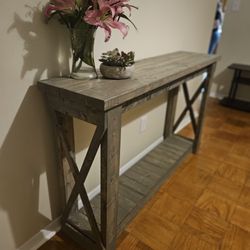 Handmade Farmhouse Sofa Table. Entryway Table, Console Table. 5 feet long, 36 inches high, 20 inches deep. Real Solid Wood. Delivery available