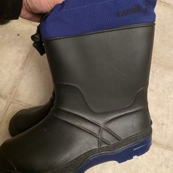 Junior Boys Snow Boots Size 6 Beautiful Conditions