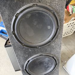 JL Audio W3 12” box with Hifonics Class D amplifier