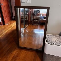Wooden Mirror 