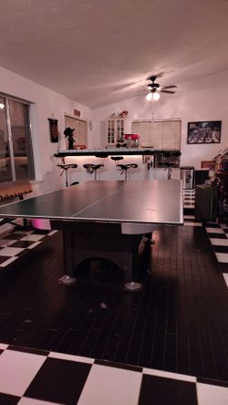 2-in-1 Air Hockey and Ping Pong Table