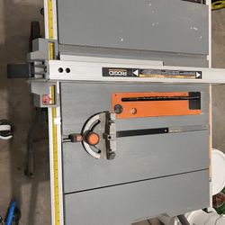 RIDGID 15 Amp 10” Portable Corded Pro Jobsite Table Saw with Stand