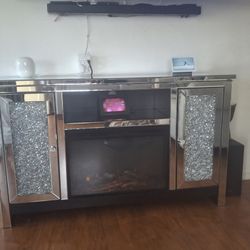 Mirror Glam TV Stand Heater