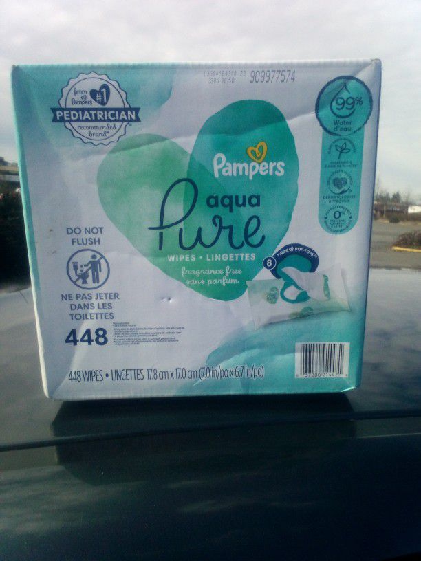 Pampers Wipes 448 Count