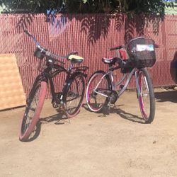 Excelentes  par de bicicletas . Para dama  y caballeros 
