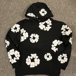 Black Denim Tear Hoodie