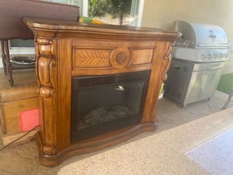 Electric fireplace mantle