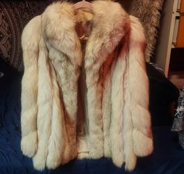 AUTHENTIC BLUE FOX FUR COAT!!