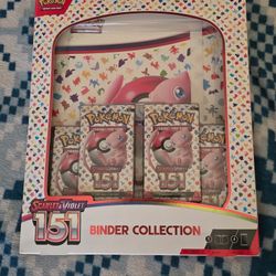 NEW SEALED! Nintendo Pokémon TCG Scarlet & Violet - 151 Binder Collection - 4 Packs