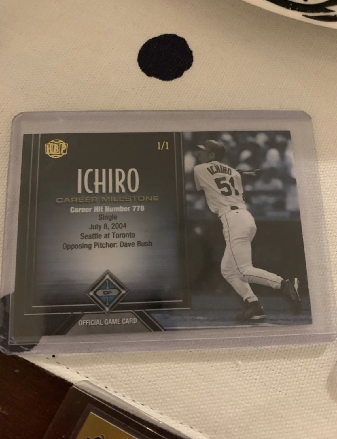 Ichiro 1/1 Baseball Card