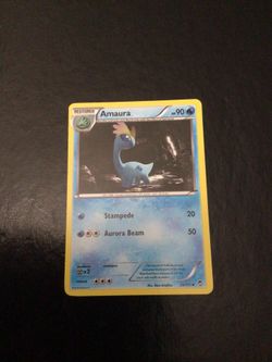 Amaura Pokémon card