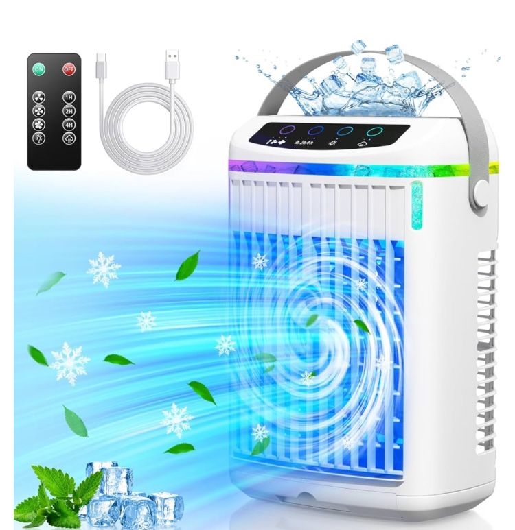 Evaporative Air Cooler With Quiet 3 wind speeds & 2 Cool Mist for Sale