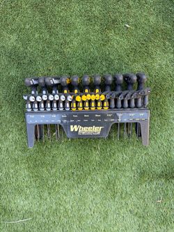 Wheeler P-Handle Driver Set 30 Pieces For Bench/Wall SAE Hex Drivers Balls Torx
