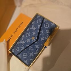Louis Vuitton Monogram Jacquard Denim Sarah Wallet