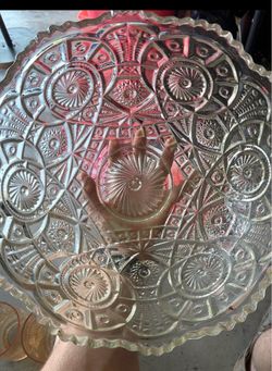 Punch bowl set with small bowl
