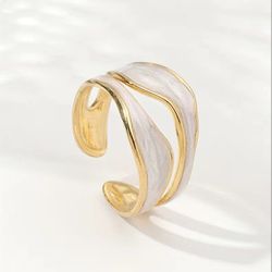 18k gold plated Stainless Steel Whitel Creative Ring
