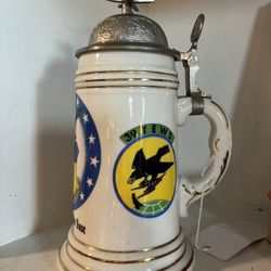 Vintage USAF Germany Spangdahlem Air Base 36th Tactical Wing Beer Stein