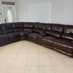 Leather Sectional Sofa 