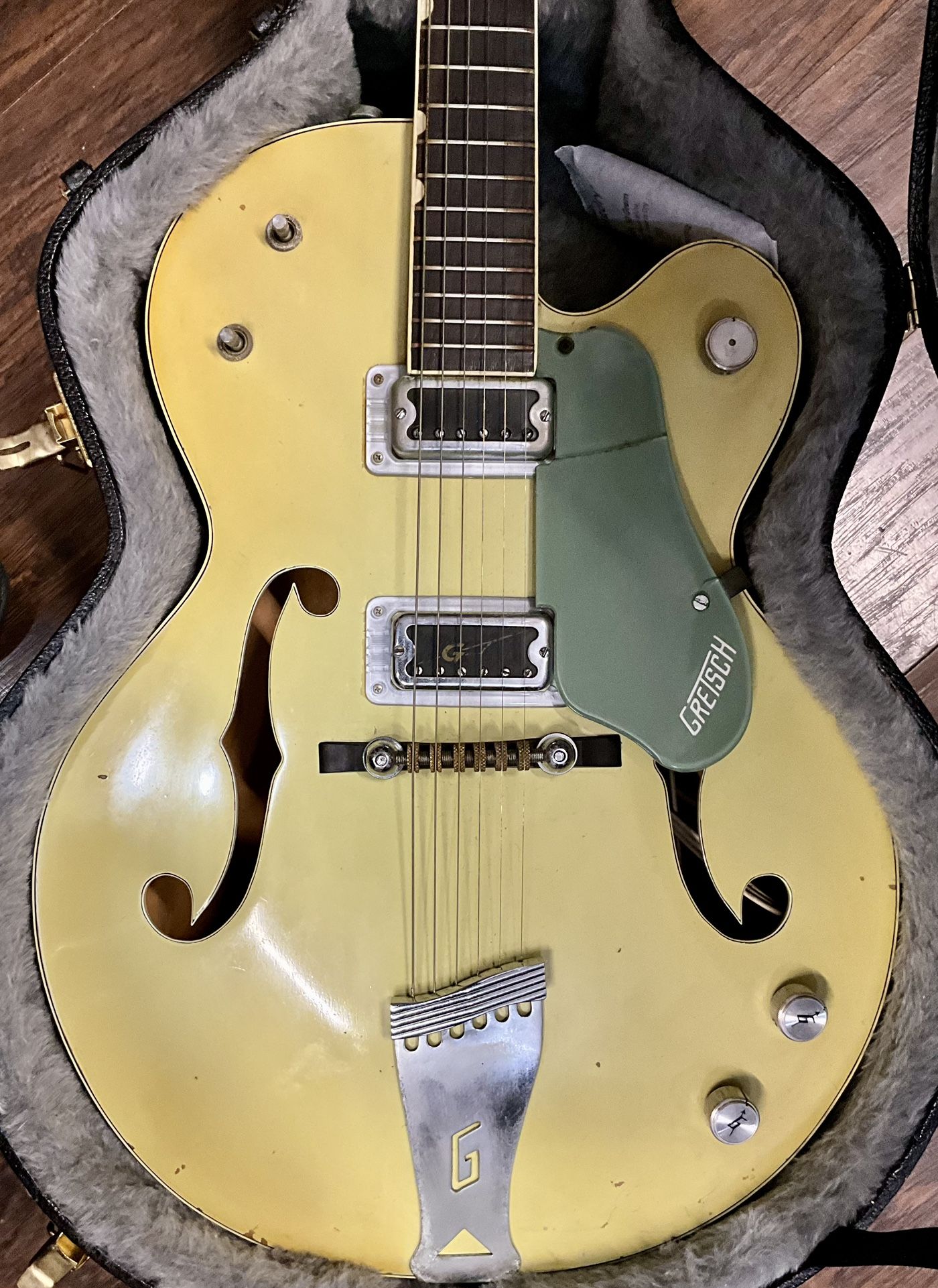 Gretsch 6118 Double Anniversary 1969 - 2-Tone Smoked Green Archtop, Hollow Body Guitar w/ OHSC