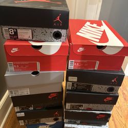 Nike Jordan Shoe Boxes Only