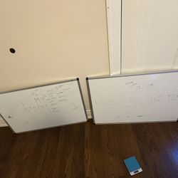 Two Large Magnetic Whiteboards – VIZ-PRO – 48”x36”