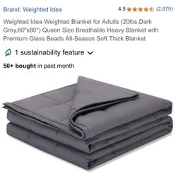 Weighted Idea Cooling Weighted Blanket Queen Size