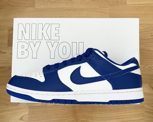 Nike Dunk Low By You Kentucky Blue White Size 10 M / 11.5 W FN0569-900