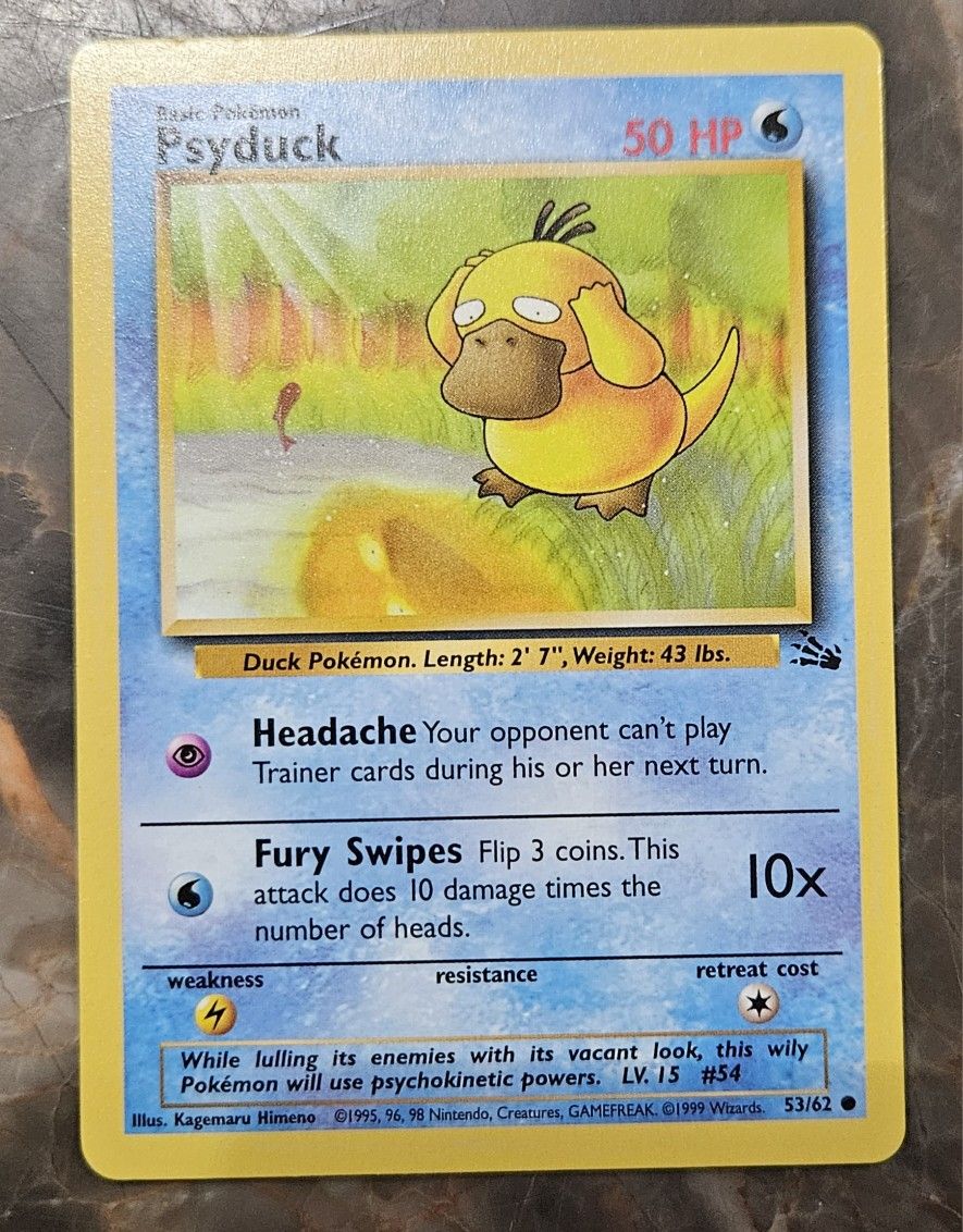 Pokemon Fossil Set Psyduck