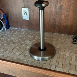On Counter Stainless Steel Paper Towel Holder
