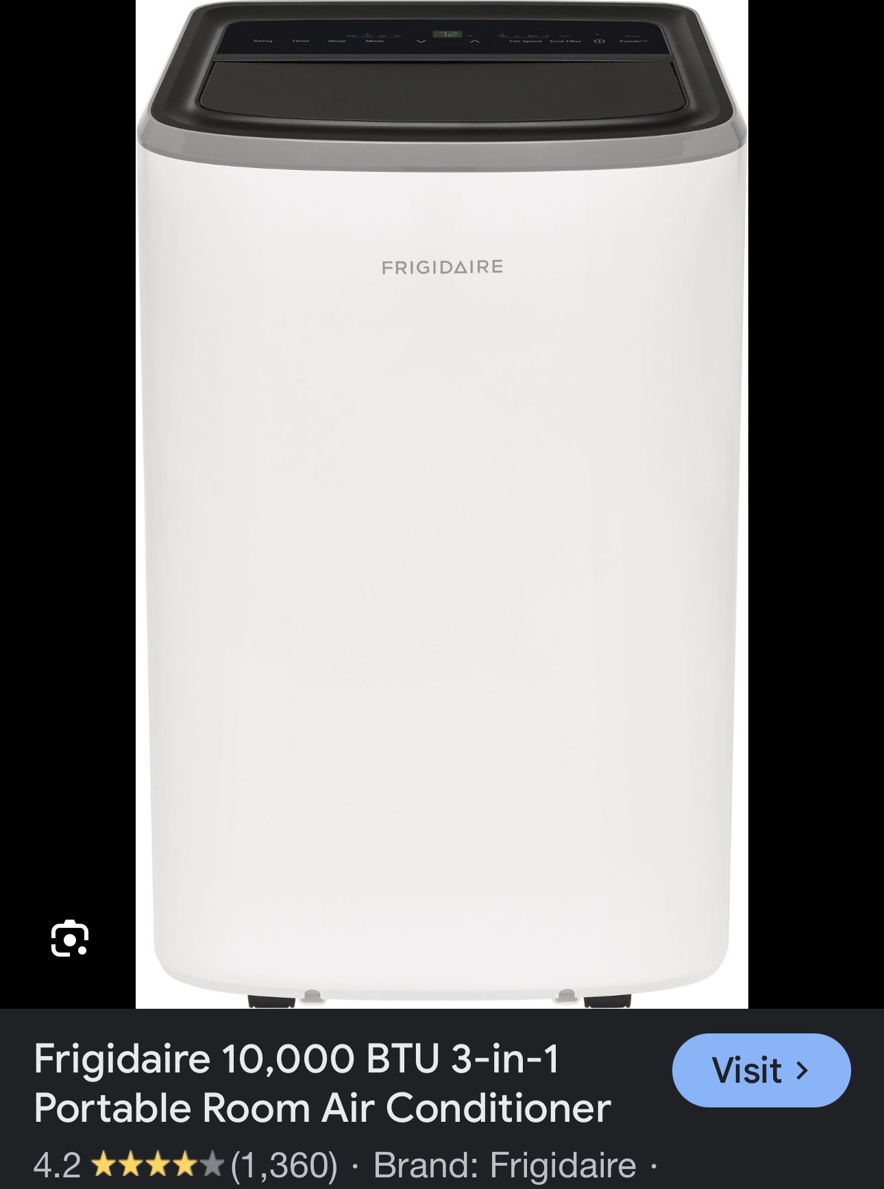 Frigidaire - 3-in-1 Portable Room Air Conditioner