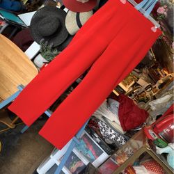 Women’s Red Stretchy Dress Pants (size 14)