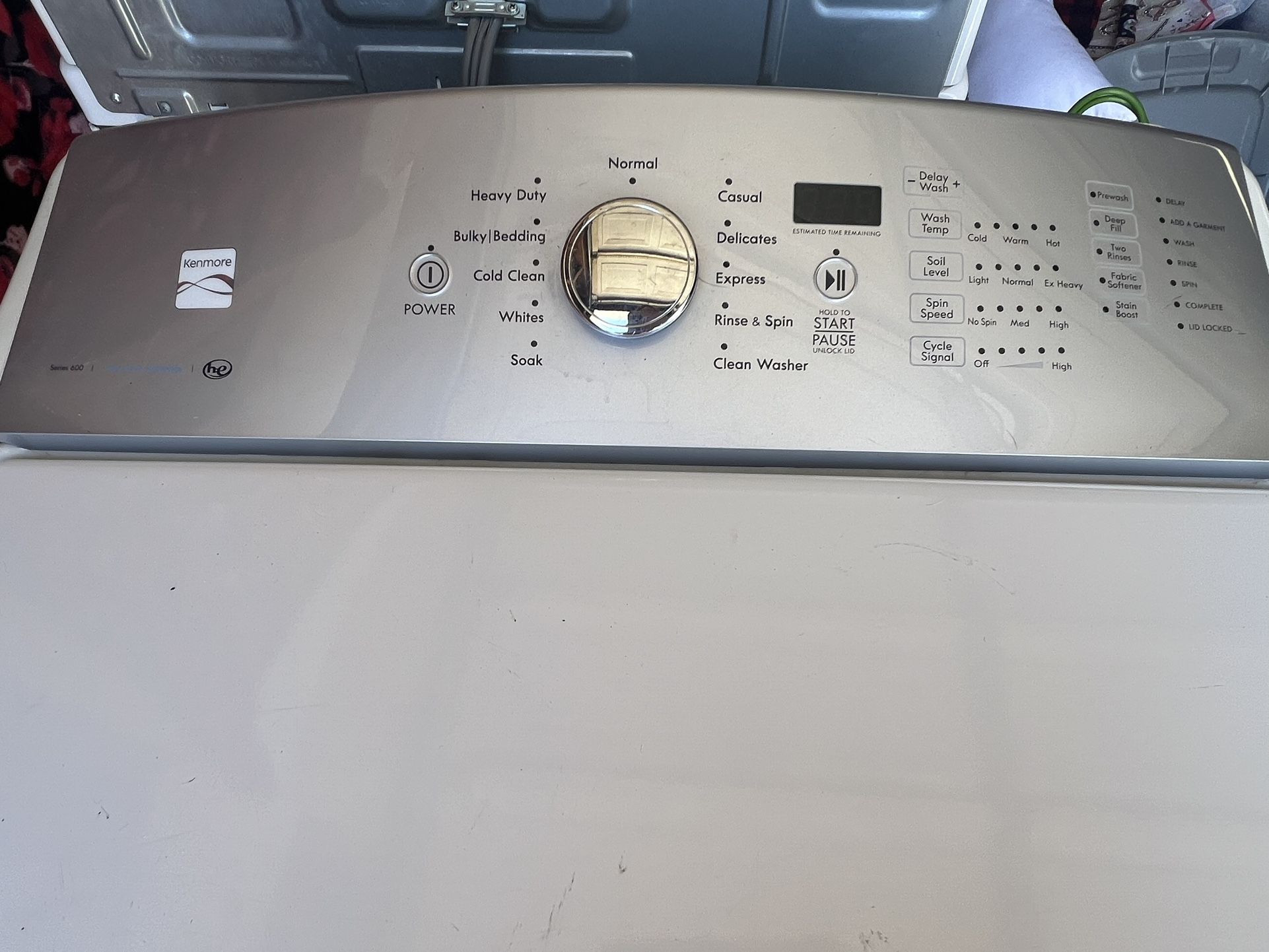 Large Capacity Kenmore Washer