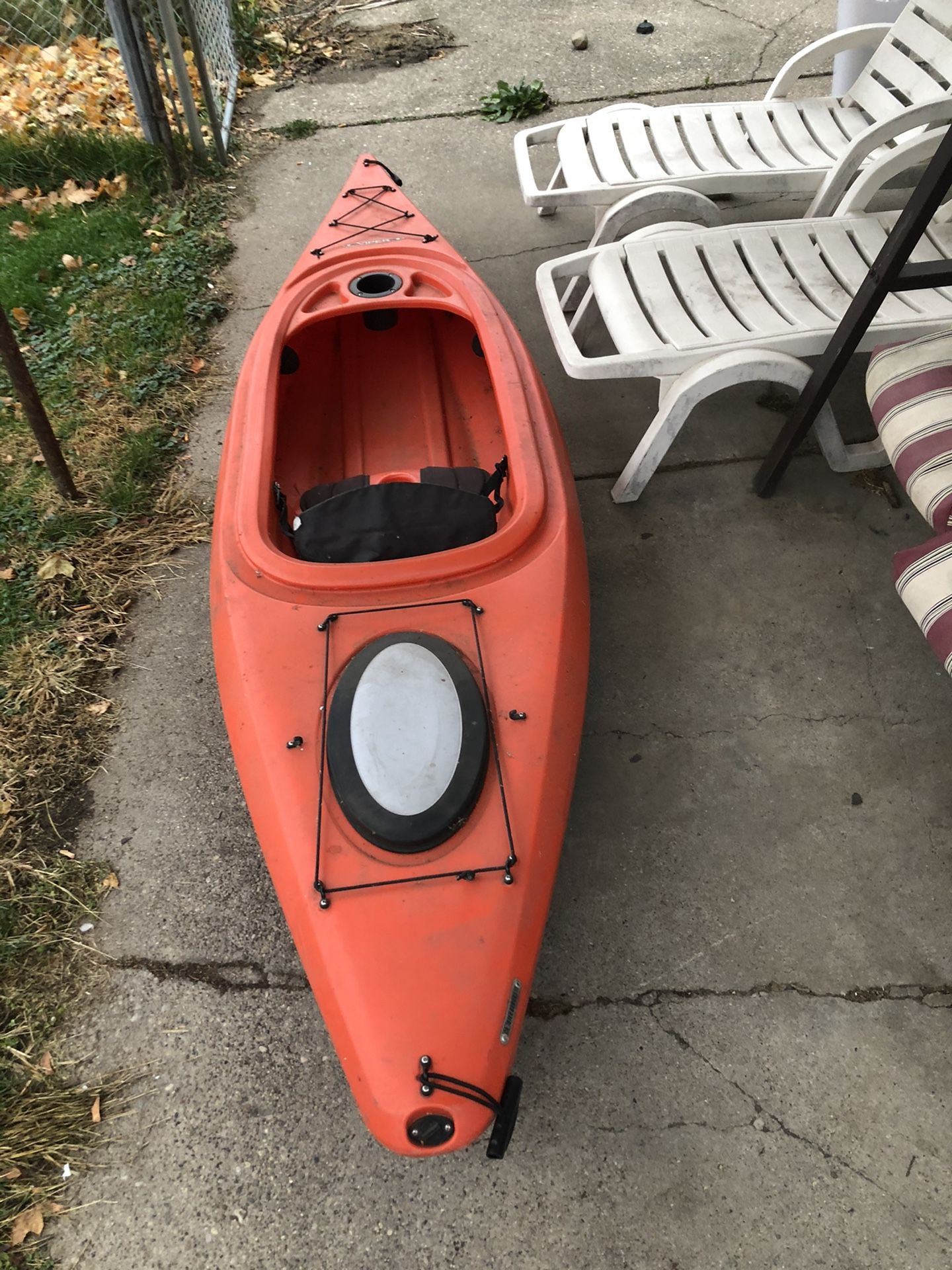 Orange Viper Kayak 1 Sitter