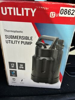 1/3 HP submersible pump. (New)