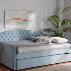 Upholstered Queen Size Bed, Daybed, With Trundle 