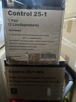 JBL Control 25-1 Compact Indoor/Outdoor Background/Foreground Speaker (Pair,)