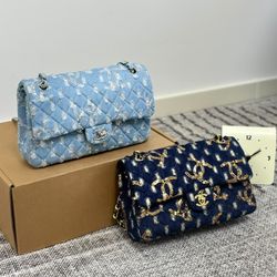 Chanel denim CF chain bag, wallet, handbag
