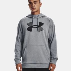 Underarmour Grey Gray Sweatshirt Hoodie Hoody XXL 