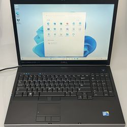 Dell Precision M6400 Laptop Notebook 17” Intel C2D 8GB RAM 120GB SSD Windows 11 w/ Charger - $69