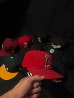 Los Angeles Angels New Era Fitted Hat Size 7 1/8